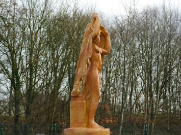 Beeld Naakte Vrouw Gedrapeerd - 67 cm - Polystone
