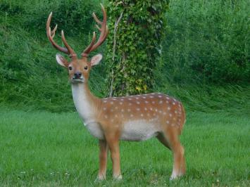 Statue Hirsch XL | Polystone | Sikahert | Ganz in Farbe