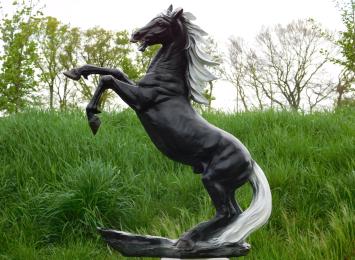 Beeld Steigerend Paard - 90 cm - Polystone