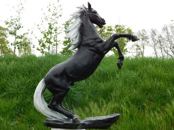 Beeld Steigerend Paard - 90 cm - Polystone