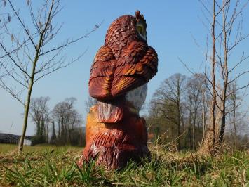 Braune Eule XL - 70 x 40 cm - Polystone