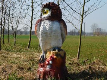 Braune Eule XL - 70 x 40 cm - Polystone