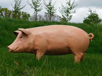 Beeld Varken XL - 97 cm - Polystone