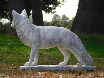 Tuinbeeld Vos - 70 cm - Stenen Dierenbeeld