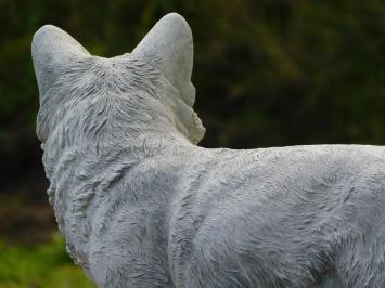 Tuinbeeld Vos - 70 cm - Stenen Dierenbeeld
