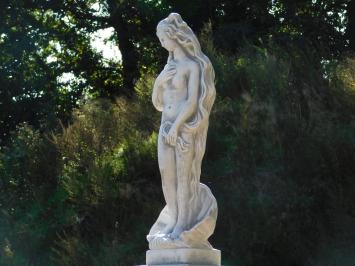 Tuinbeeld Vrouw in Schelp op Sokkel - 130 cm - Klassieke Stenen Set