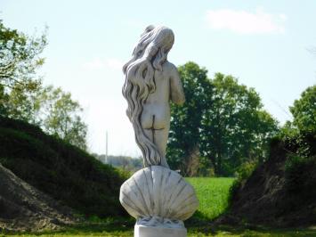 Tuinbeeld Vrouw in Schelp op Sokkel - 130 cm - Klassieke Stenen Set