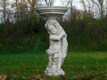 Statue - Wasserspeier - Frau mit Fisch - Stein