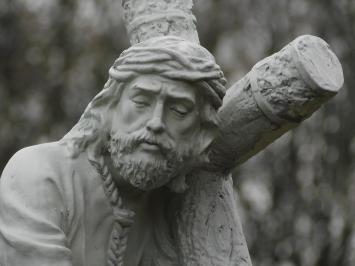 Beeld Jezus met Kruis XL - 70 cm - Polystone