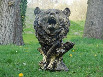 Berenkop polystone -  prachtig ontwerp - zwart-goud