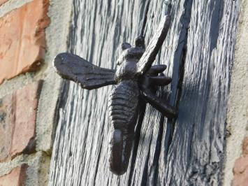 Bee als Wandhaken oder Wanddekoration - Gusseisen - Dunkelbraun