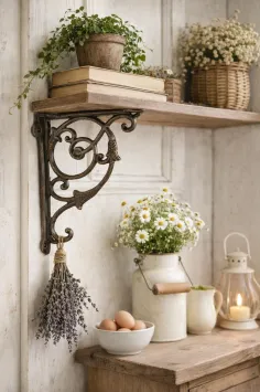 Gusseiserne Regalträger.