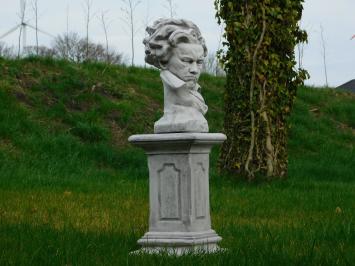 Beethoven auf Sockel - 80 cm - Stein