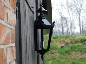 Außenlampe - 65 cm - Schwarz - Alu - mit Lampenhalterung und Glas
