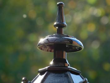 Klassische Stehleuchte für den Außenbereich, schwarz – 93 cm – Sockel mit Schirmkrone – Aluminium