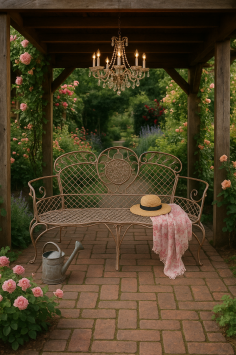 Gartenbank, Rustikalbraun