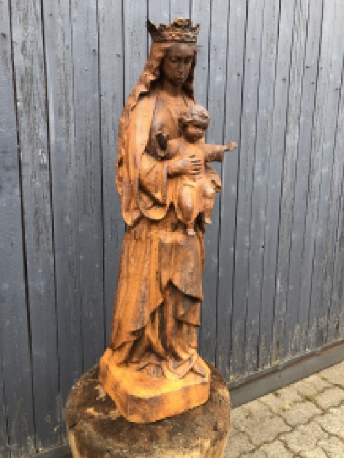 Mutter Maria / Mutter Maria mit Jesus, große Gusseisenstatue