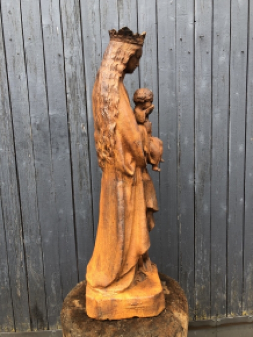 Mutter Maria / Mutter Maria mit Jesus, große Gusseisenstatue