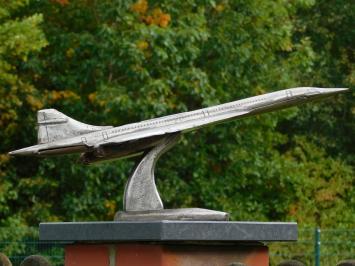 Beeld Concorde - Fors Vliegtuig Sculptuur - IJzer 