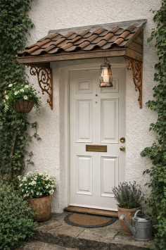 Prachtige Set grote gietijzeren plankdragers , rustiek Bruin .