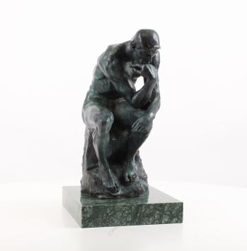 Bronzeskulptur – Der Denker XL von Rodin