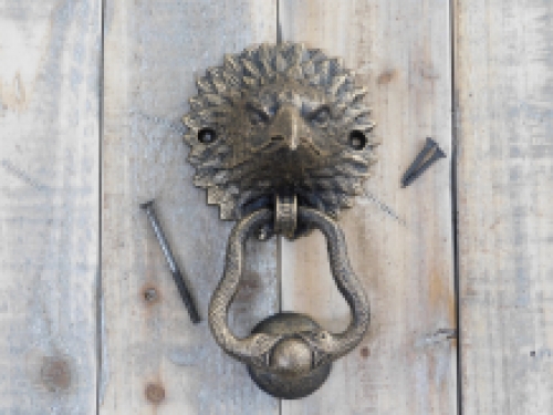 Türklopfer Adler, cast iron Messing dunkel