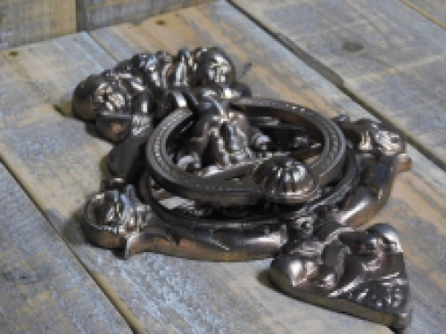 Türklopfer, Engel, Eisen antik, bronzefarben (Kupfer) | H26.0xB18.5 Cm