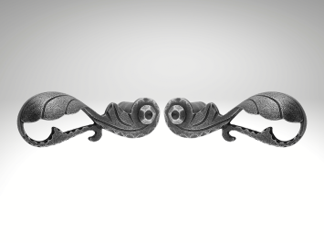 Deurklink Vienna - Links + Rechts - Gietijzer Verzinkt