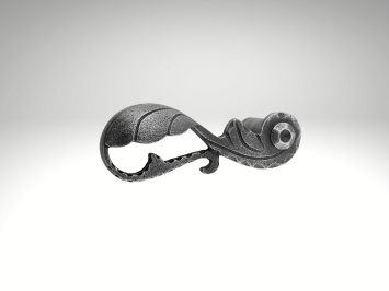 Deurklink Vienna - Links - Gietijzer Verzinkt