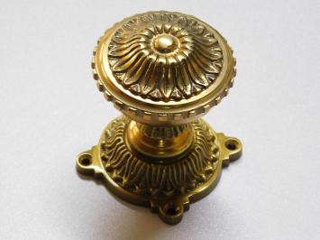 Türknauf mit Rosette – Fester Knauf – Messing
