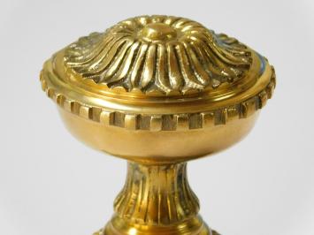 Türknauf mit Rosette – Fester Knauf – Messing