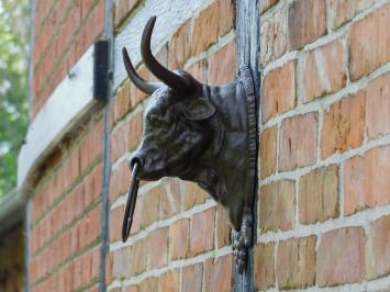 Stierenkop met Ring - Bruin - Gietijzer