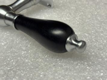 Deurset chrome mat - klinken en rozetten - compleet