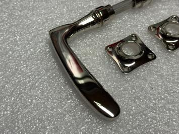 Türbeschlagset – Chrom glänzend – komplettes Türset