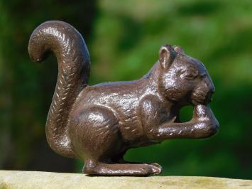 Figur Eichhörnchen - Braun - Gusseisen