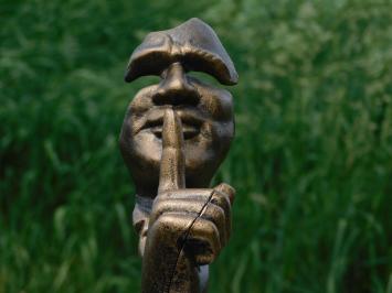 Statue Der Flüsterer - Bronze-Look - Gusseisen