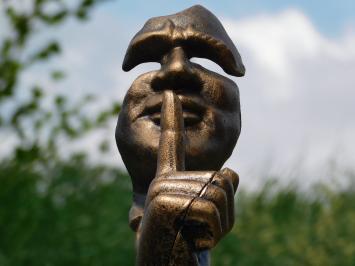 Statue Der Flüsterer - Bronze-Look - Gusseisen