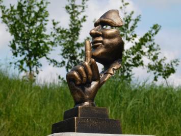 Statue Der Flüsterer - Bronze-Look - Gusseisen