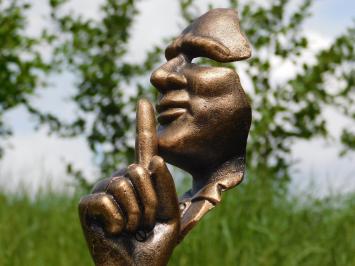 Statue Der Flüsterer - Bronze-Look - Gusseisen