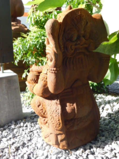 Statue Ganesha 1 - Stein in Oxid - 68 cm