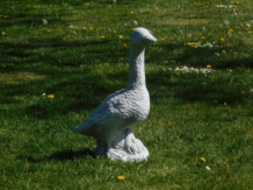 Statue Gans - 60 cm - Massiver Stein