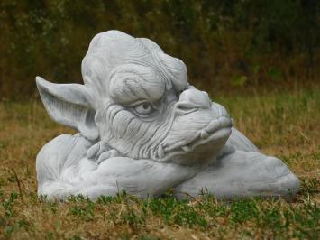 Gargoyle XL – Massiver Stein – 42 cm breit – Gartenstatue