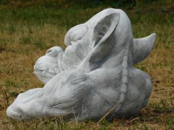 Gargoyle XL – Massiver Stein – 42 cm breit – Gartenstatue
