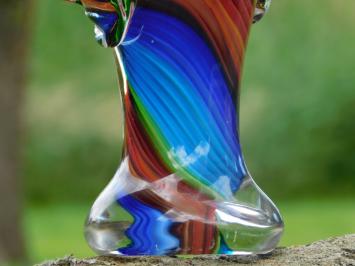 Glazen Beeld Haan –  28,5 x 20 cm - Handgemaakt Glasgeblazen Kunstwerk