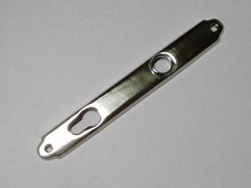 Schmale Türplatte – PZ 92 – Hochglanzvernickeltes Messing