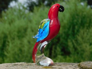 Glazen beeld Papegaai - In Kleur - Glassculptuur