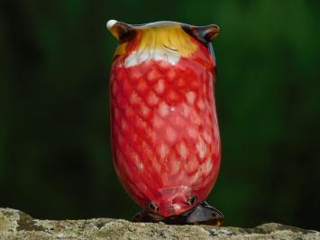 Glazen beeld Uil - In Kleur - Glassculptuur