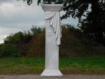 Griekse Sokkel Medusa Draperie - 100 cm - Stenen Zuil