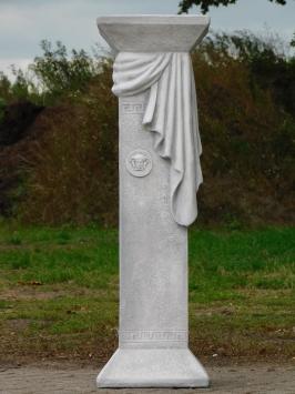Griekse Sokkel Medusa Draperie - 100 cm - Stenen Zuil
