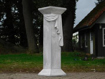 Griekse Sokkel Medusa Draperie - 100 cm - Stenen Zuil